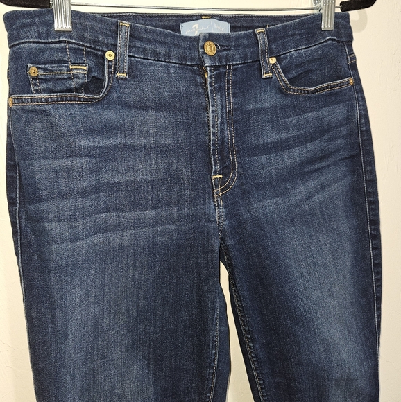 7FAM Jeans Stretch Denim The Skinny Women's Size 31 *Flaw* 7 For All Mankind - Picture 3 of 14